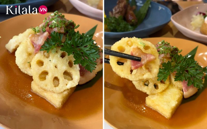củ sen chiên giòn củ sen chiên giòn
